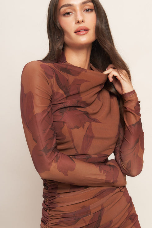 amber-flora-power-mesh-midi-dress Flying Tomato-Sophia's Style-2